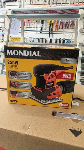 MONDIAL Lixadeira Orbital De 1/4 de Lixa, Vermelho, 250W, 220V - FLO-02