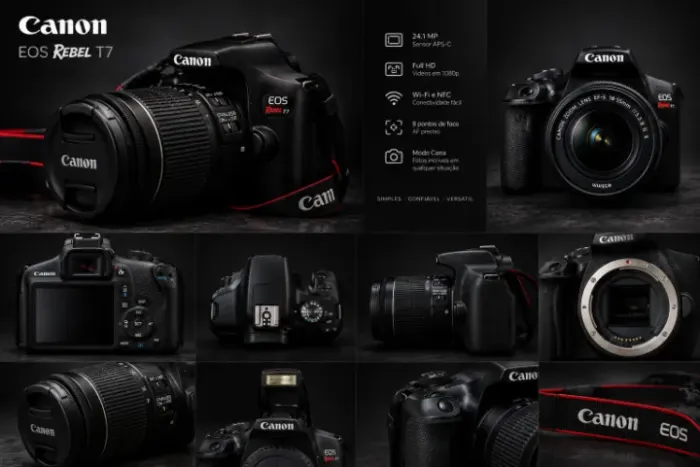 CAMERA T7 + 18 - 55mm + 75 - 300mm