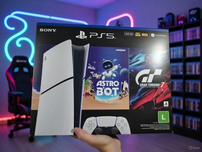 Ps5 slim digital novo lacrado 1 garantia