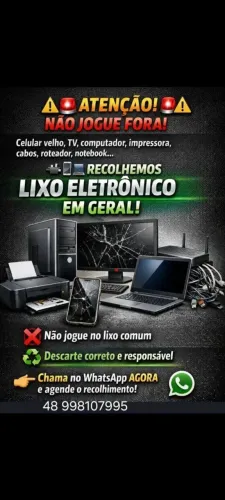 Recolhemos lixo eletrônico