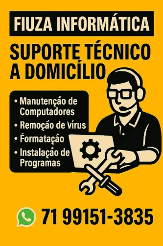 MANUTENÇÃO DE COMPUTADOR E NOTEBOOK 
