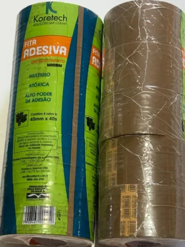 FITA EMPACOTAMENTO MARROM PCT. COM 5 UND