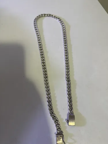 Cordão de prata maciço 
