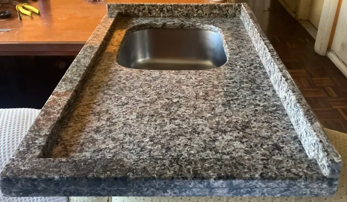 Pia de Granito + Cuba Inox