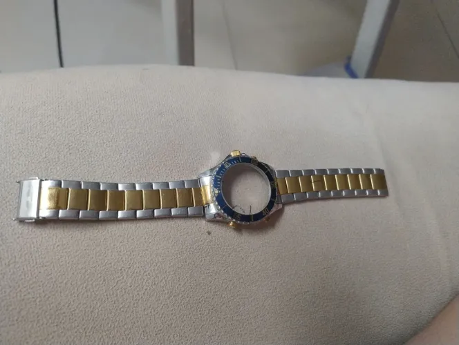 OPORTUNIDADE ÚNICA - PULSEIRA DE RELÓGIO TECHNOS PULSO DOURADO ORIGINAL 