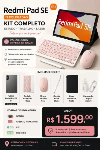 XIAOMI PAD SE 11 polegadas - (ESTADO DE NOVO)