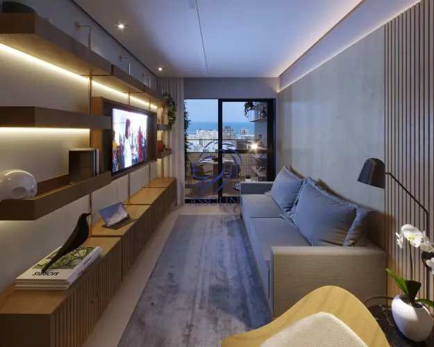 Apartamento na planta na Jatiúca com 2 quartos, sendo 1 suíte e varanda gourmet.
