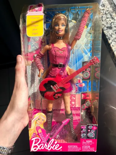 Boneca Barbie Quero Ser Roqueira Mattel R4229 Na Caixa Lacrada