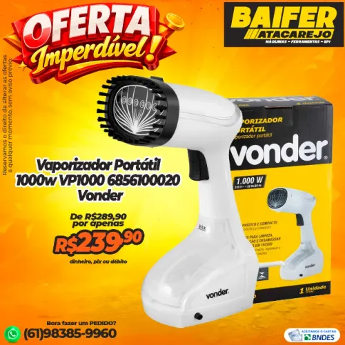 Vaporizador Portátil 1000w VP1000 6856100020 Vonder