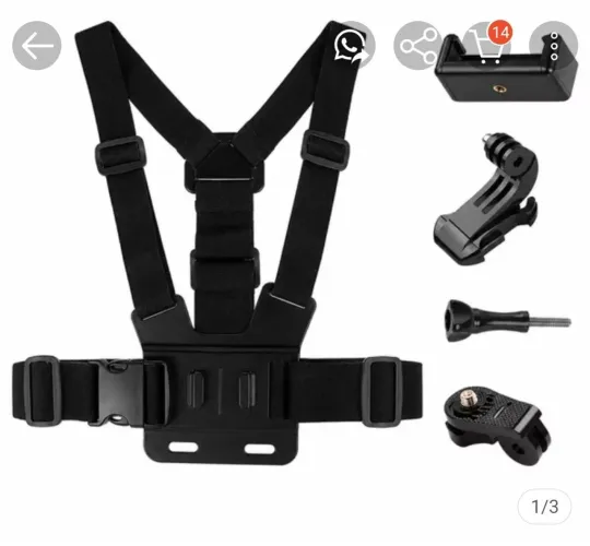 Suporte peitoral para celular