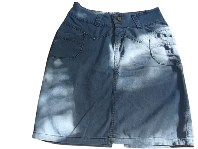 Saia Jeans Azul Claro