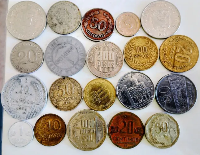 20 moedas - América do Sul
