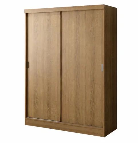 Guarda roupa solteiro Madesa com gaveta com chave
