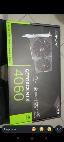 Placa de vídeo PNY NVIDIA GeForce RTX 4060 com 8GB de memória GDDR6
