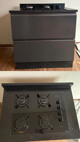 Cooktop Atlas 4 bocas + balcão