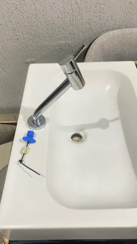 Kit Cuba e Torneira para Lavabo com Vidro