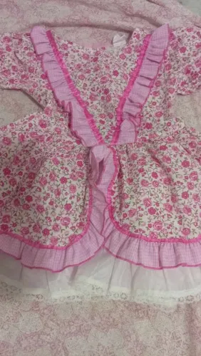 Vestido Festa Junina Infantil Tam 4 Caipira Florzinha