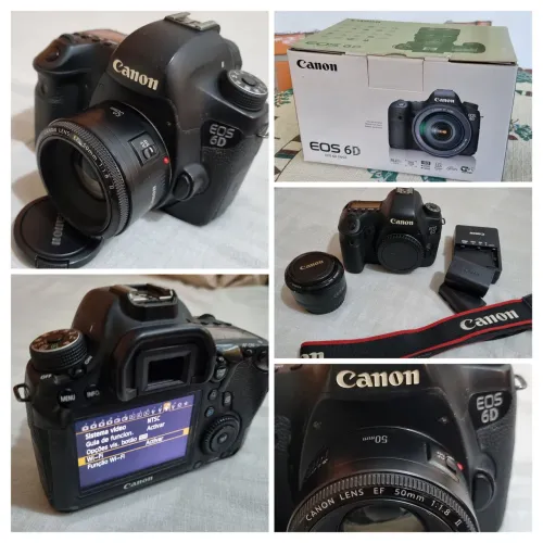 Canon EOS 6D Full Frame + Lente 50mm f/1.8 + Kit Completo