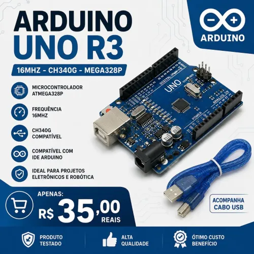 Arduino UNO R3 16Mhz CH340G MEGA238P
