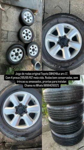 Pneu e Ródão Hillux aro 17