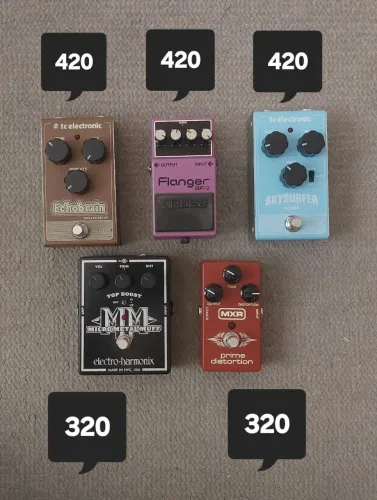 Pedal Reverb, Delay e Distorção
