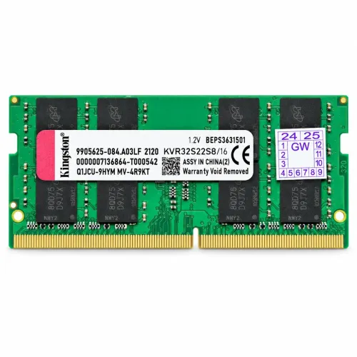 Memória RAM Kingston 16GB DDR4 3200MHz SO-DIMM Notebook