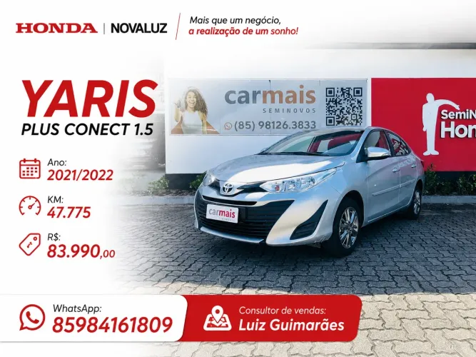 Toyota Yaris XL Plus Con. Sed. 1.5 Flex 16V AUT 2022