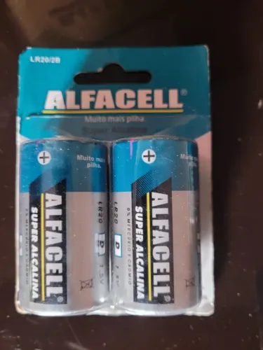4 Blisters - Pilha Alcalina D - Alfacell