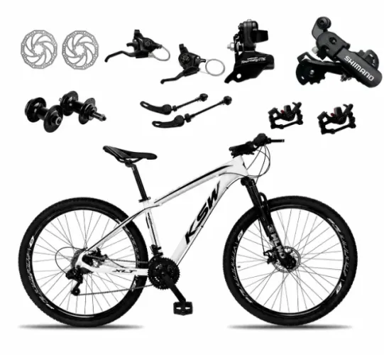 BICICLETA ARO 29 KSW XLT SHIMANO FREIOS A DISCO ARO 17