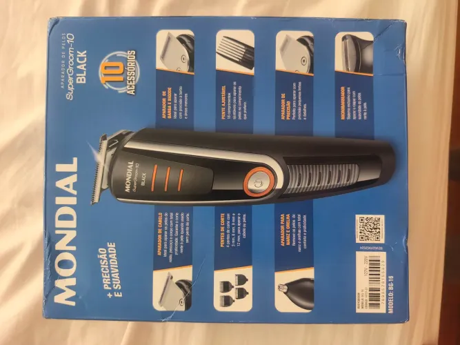 Aparador de Pelos Mondial SuperGroom 10 em 1 Bivolt BG-16 - Barba, Cabelo e Corpo