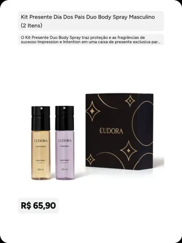 Kit 2 Bodysprays Europa