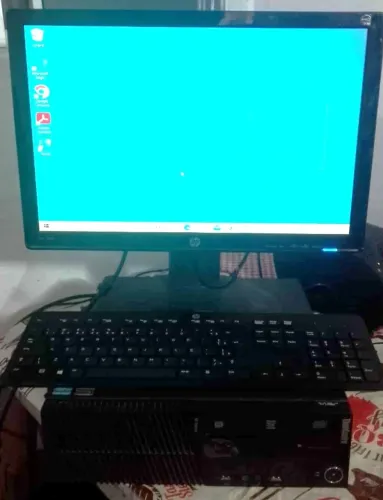 Computador Completo Gabinete Slim, Monitor, Teclado e Mouse