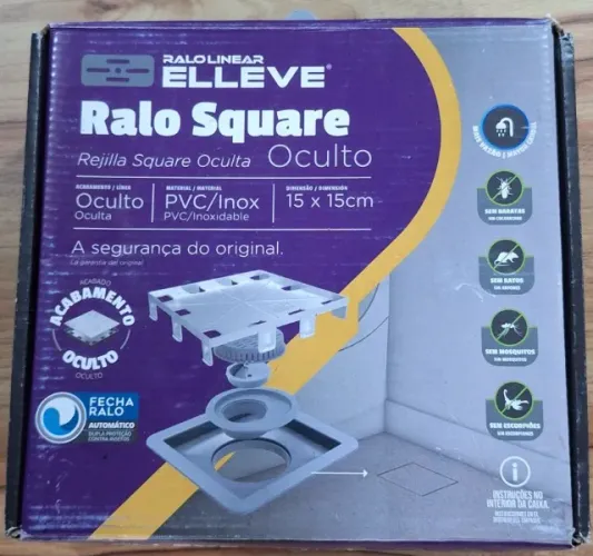 Ralo Square Oculto Elleve 15X15