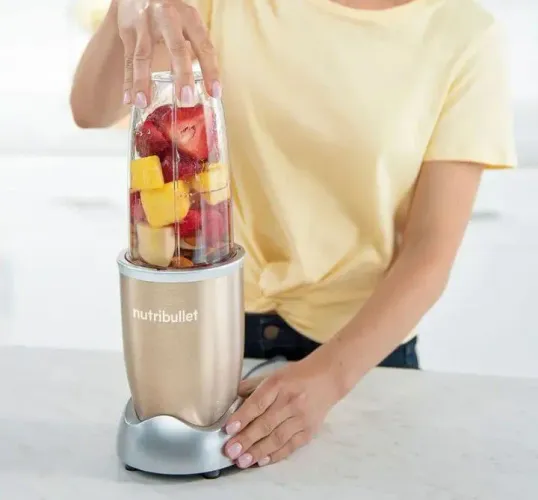 Liquidificador Individual Blender e Extrator Nutribullet 900W Champagne