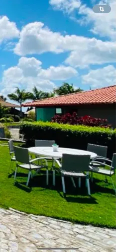 Conjunto Mesa e Cadeiras de Alumínio para Piscina - Com Prato Giratório, Excelente Estado