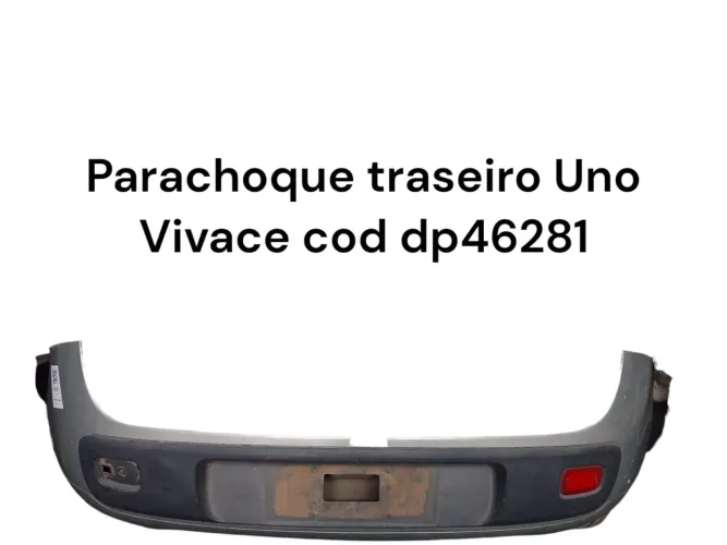 Parachoque traseiro uno vivace 