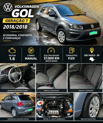 Volkswagen Gol Geração VII MSI 1.6 8V Flex Mec. 4P 2019
