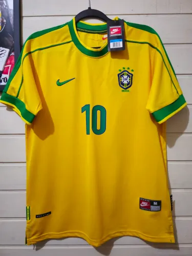 Camisa do Brasil Retrô 1998 10 Rivaldo