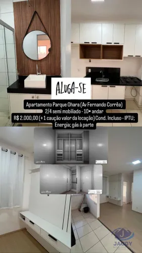 Jaudy Gestão Aluga: Apto Pq Ohara | 2 Qtos - Semi Mobiliado