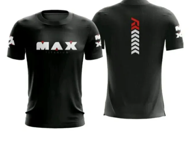 Camiseta Dry Fit Max titânio academia treno corrida tamanho M/G