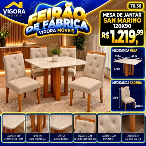 Mesa de Jantar San Marino