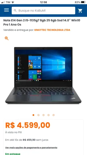 Processador Intel® Core? Ultra 7 165H vPro® (núcleos de eficiência de até 3,80 GHz