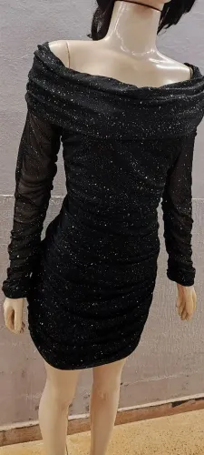 Vestido de festa brilhoso 