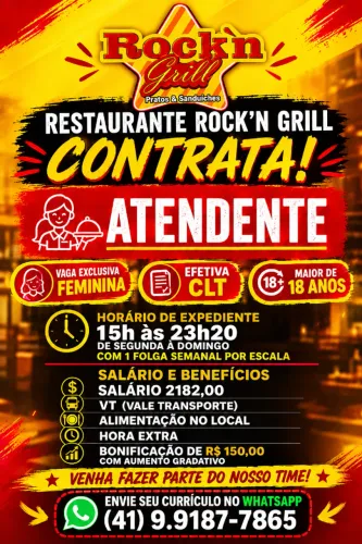 Atendente - Vaga Feminina