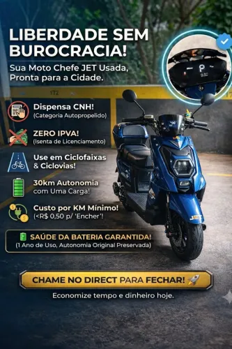 Scooter Elétrica Moto Chefe Jet 1000w | Autopropelido / Patinete