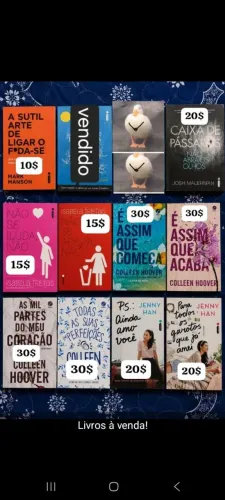 Livros à venda!