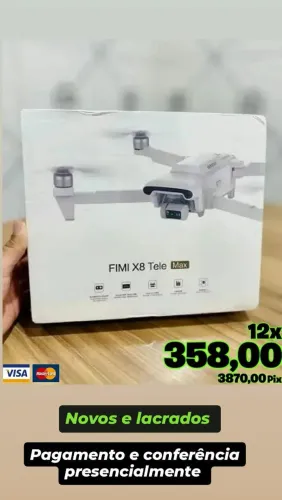 Drone Fimi X8 Tele Max 2025 ( SÓ HOJE) 20 KM - IMPERDÍVEL - Em até 18X 