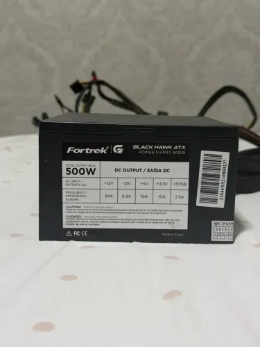 Fonte ATX 500W Fortrek 80 Plus Bronze PFC Ativo