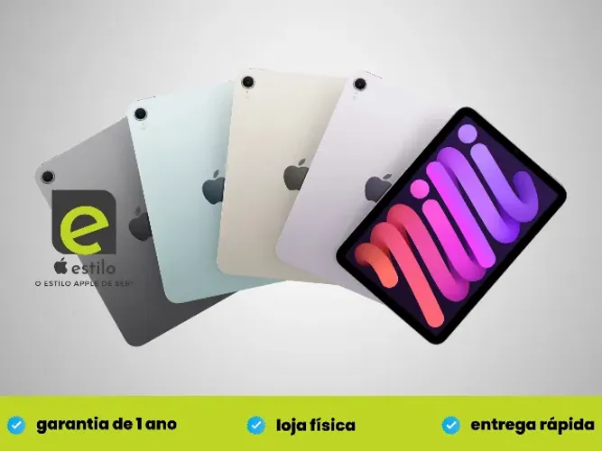 iPad mini 7 128GB Wi-Fi - Novo - Loja Física