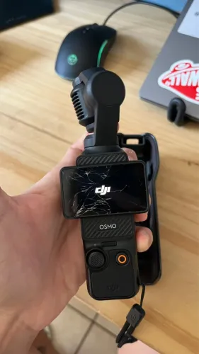 Dji Osmo Pocket 3 - Vidro trincado 